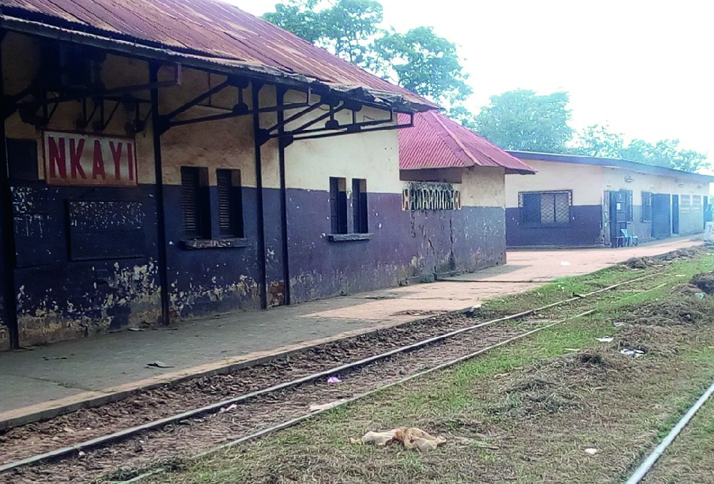 La gare CFCO de la ville de Nkayi/Adiac